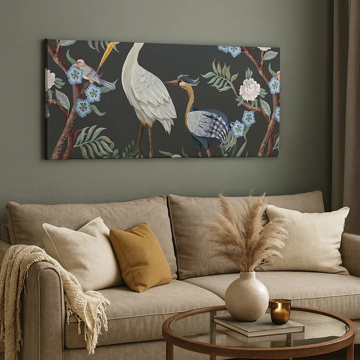 Impression sur toile - Image sur toile - Parade d'oiseaux - 30x30 cm