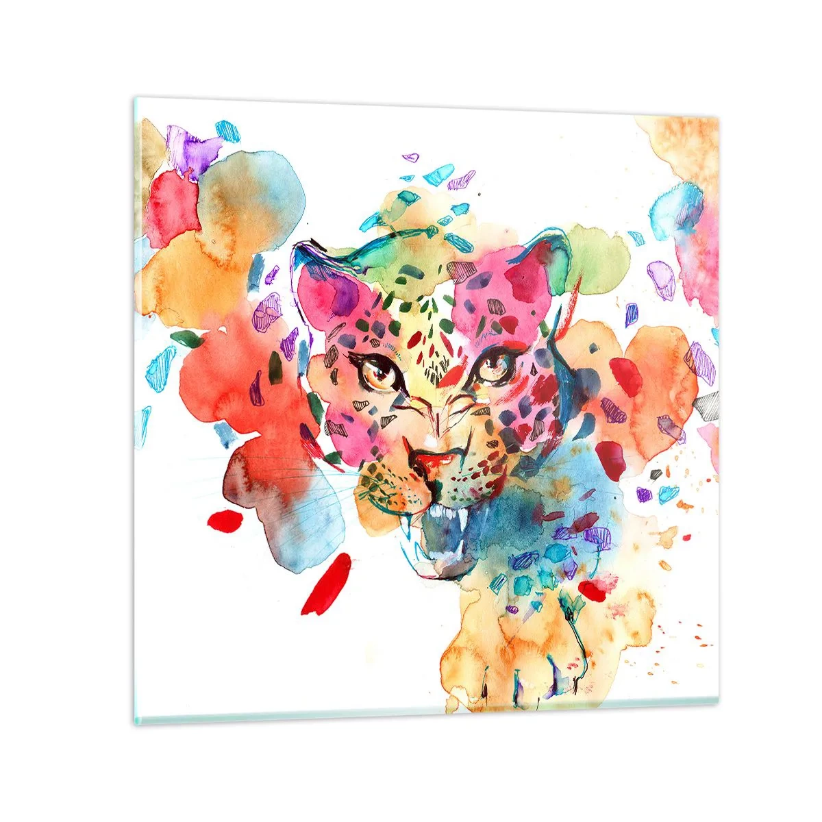 Impression sur verre - Image sur verre - La belle et la Bête - 40x40 cm