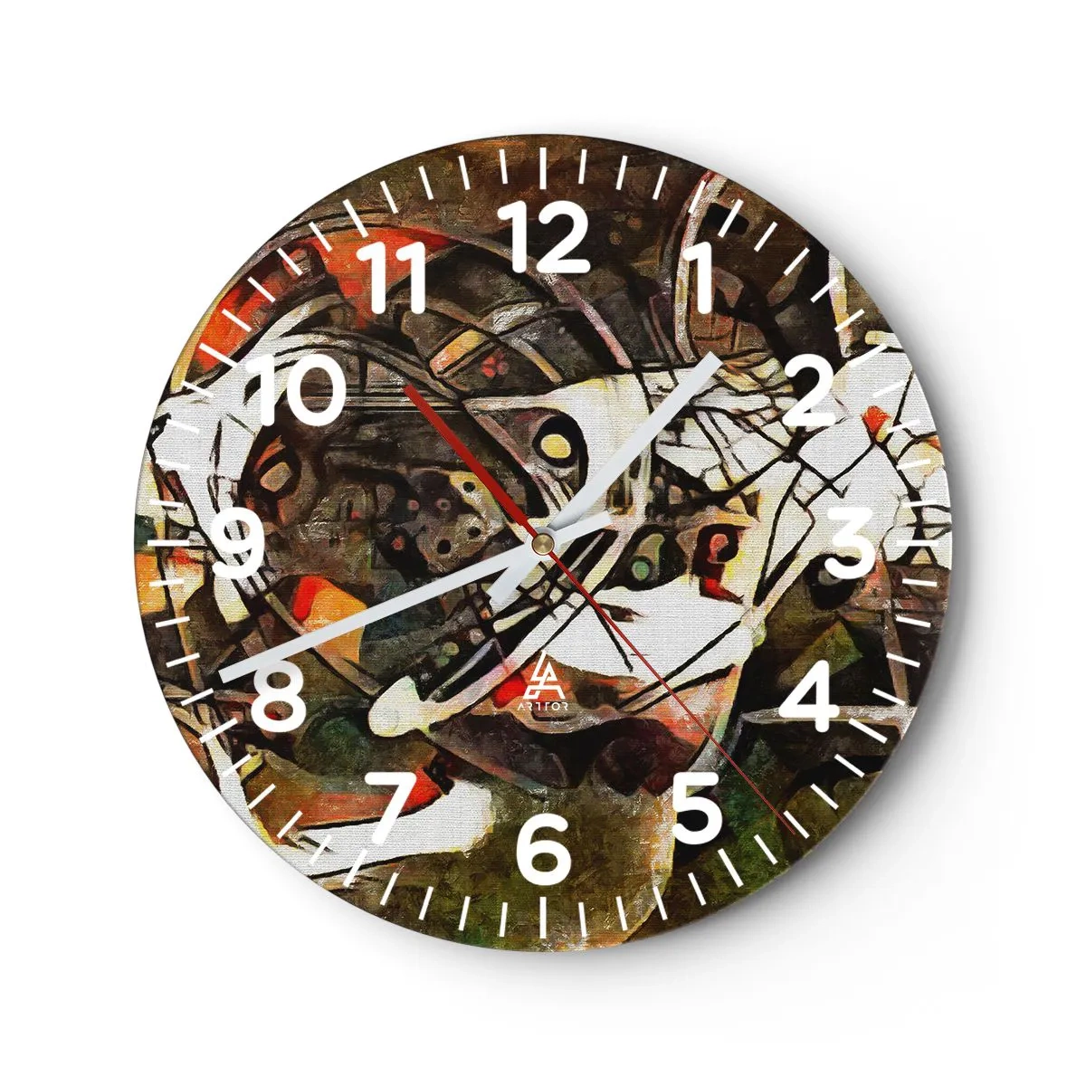 Horloge murale - Pendule murale - Vous entendez le mouvement ? - 40x40 cm