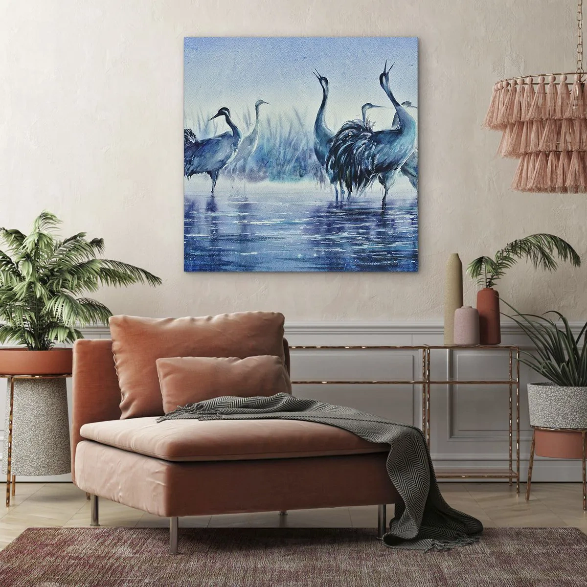 Impression sur toile - Image sur toile - Réunion matinale - 30x30 cm