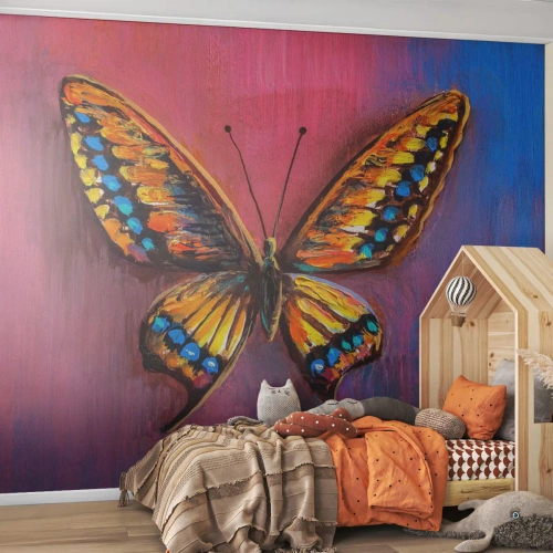Papier Peint Autocollant Deluxe Sticker - Un joyau de la nature - Papillon, Morceau, Peinture - 400x280 cm