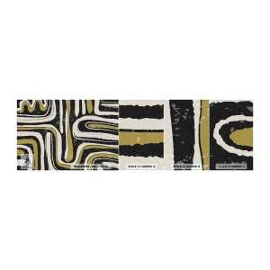 Échantillon de Papier Peint Autocollant Deluxe Sticker - Composition : routes et ruelles - Vieilli, Abstraction, Morceau - 100x30 cm