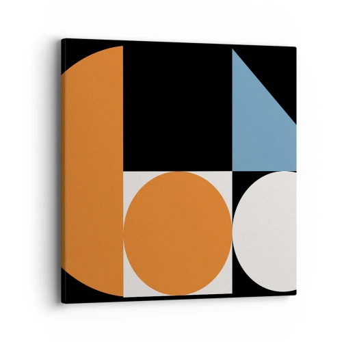 Impression sur toile - Image sur toile - Rangement de figures - 40x40 cm