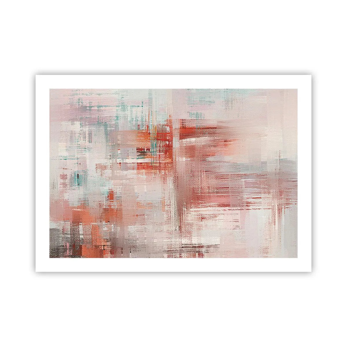 Affiche - Poster - Brumeux. Mais rose - 70x50 cm