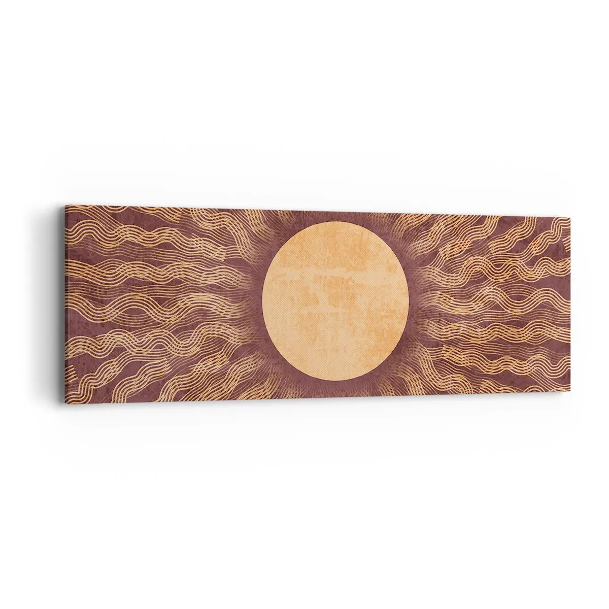 Impression sur toile - Image sur toile - Icône du soleil - 90x30 cm