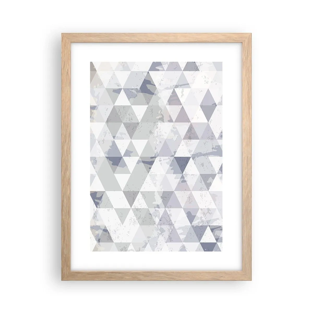 Affiche dans un chêne clair - Poster - En rythme de trois - 30x40 cm