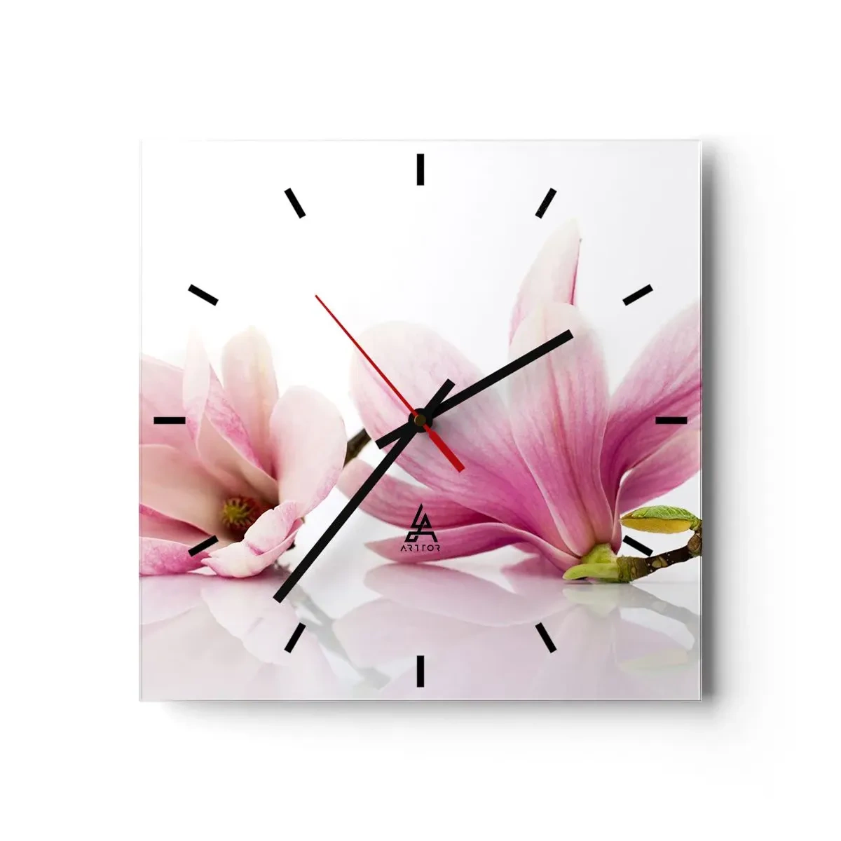 Horloge murale - Pendule murale - Délicat comme une brise de printemps - 40x40 cm