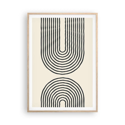 Affiche dans un chêne clair - Poster - Dans un instant... - 70x100 cm