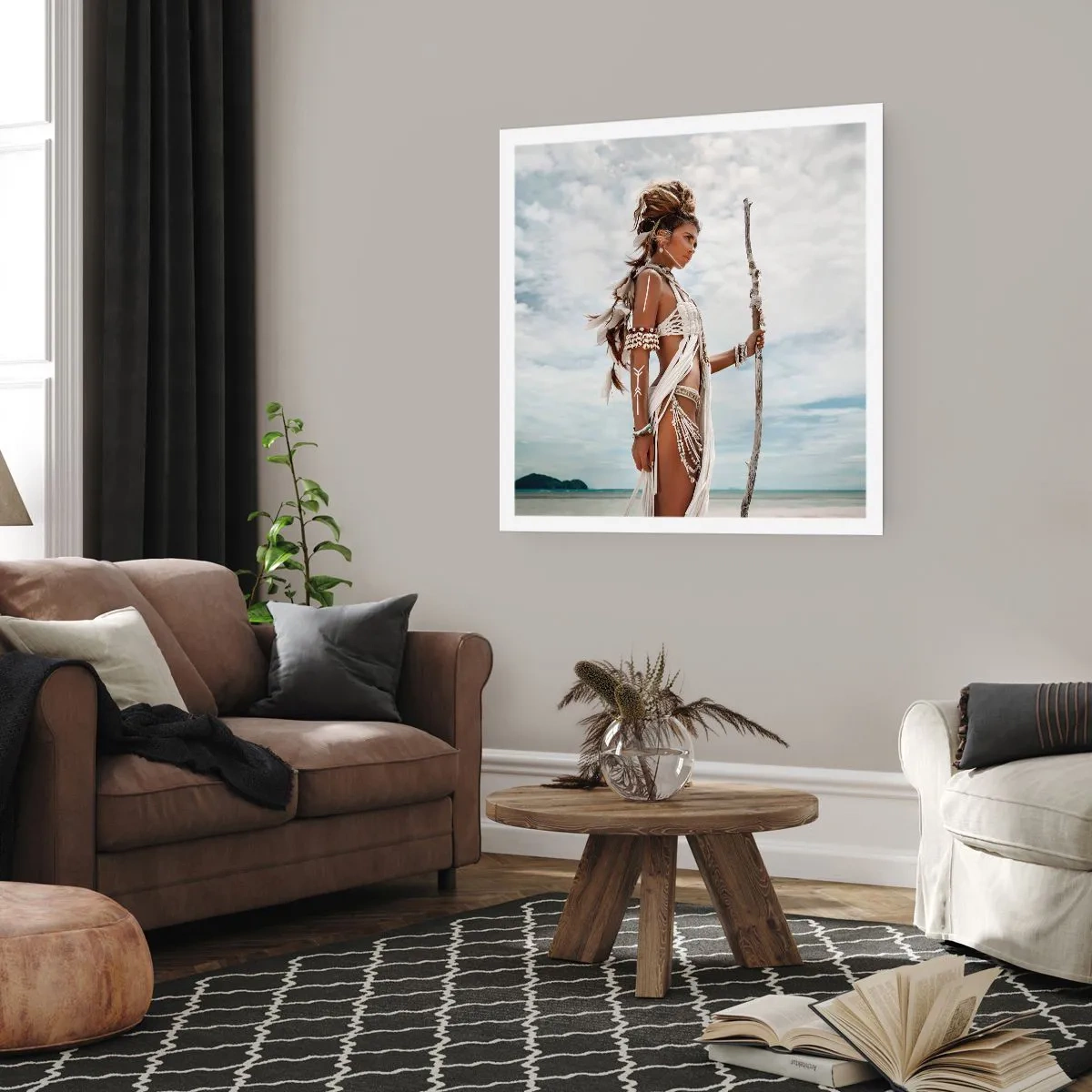 Affiche - Poster - Reine des tropiques - 60x60 cm