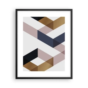 Affiche dans un cadre noir - Poster - Plats et angles - 40x50 cm