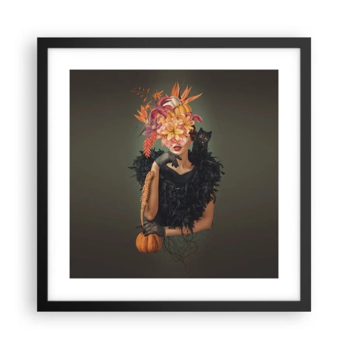 Affiche dans un cadre noir - Poster - Sort de sorcière - 40x40 cm