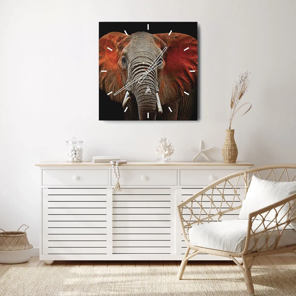 Horloge murale - Pendule murale - Je suis sauvage, et toi? - 30x30 cm