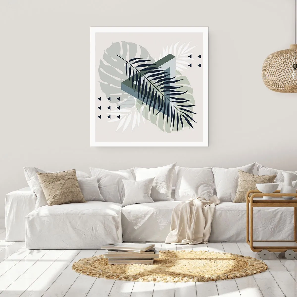 Affiche - Poster - Nature et géométrie - deux odres? - 50x50 cm