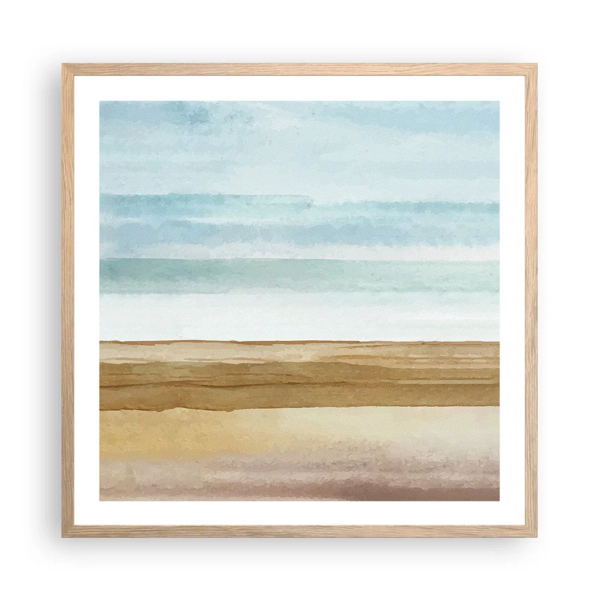 Affiche dans un chêne clair - Poster - Réconfort - 60x60 cm