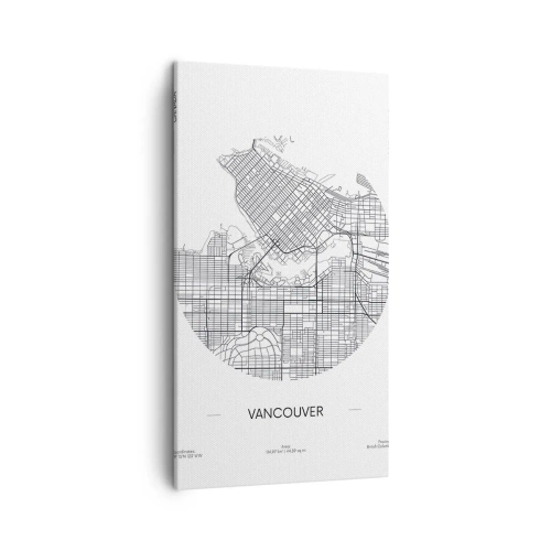 Impression sur toile - Image sur toile - Anatomie de Vancouver - 45x80 cm