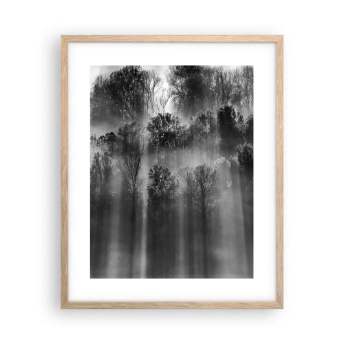 Affiche dans un chêne clair - Poster - Dans les flots de lumière - 40x50 cm