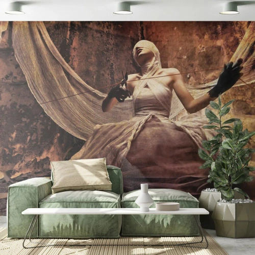 Papier Peint Photo Premium Sand - Déesse du destin - Théâtre, Morceau, Homme - 400x280 cm