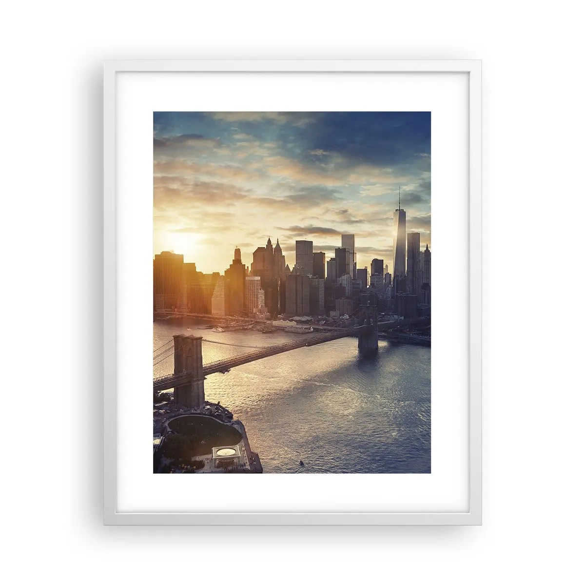 Affiche dans un cadre blanc - Poster - Monument de la culture occidentale - 40x50 cm