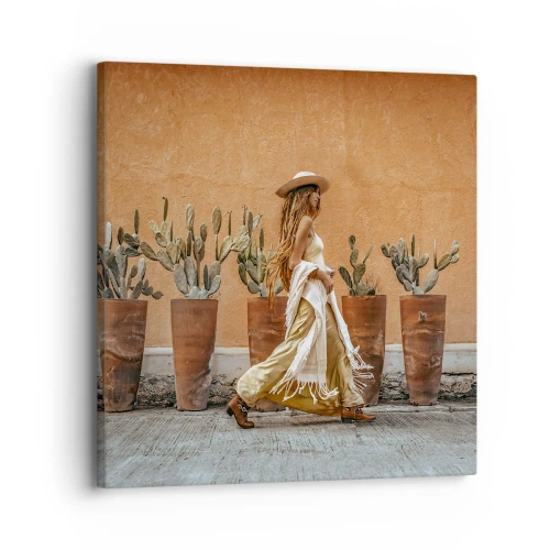 Impression sur toile - Image sur toile - Style hippie - 30x30 cm