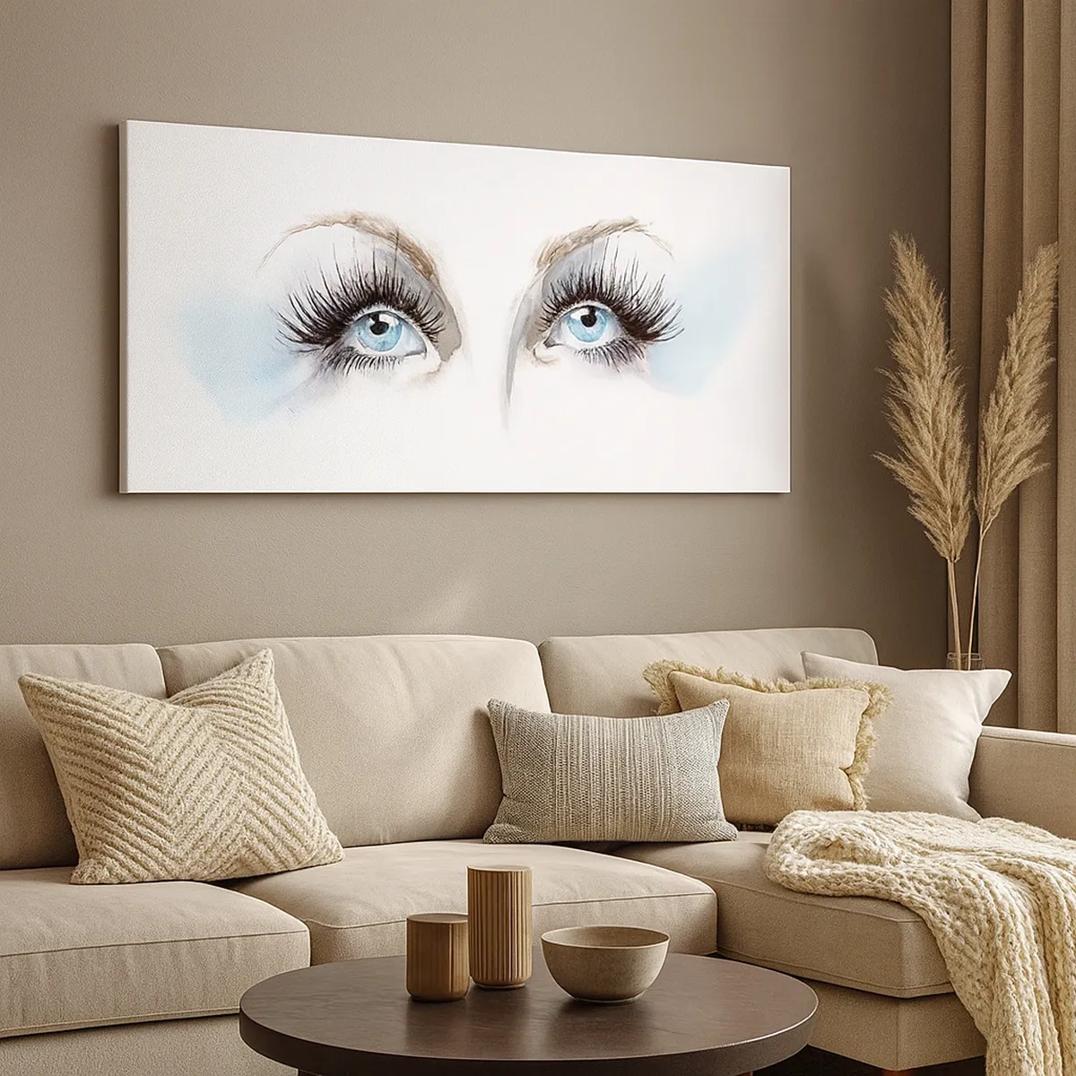 Impression sur toile - Image sur toile - Yeux d'ange? - 30x30 cm