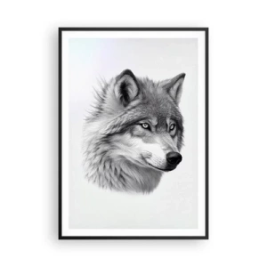 Affiche dans un cadre noir - Poster - Alpha – sans aucun doute - 70x100 cm