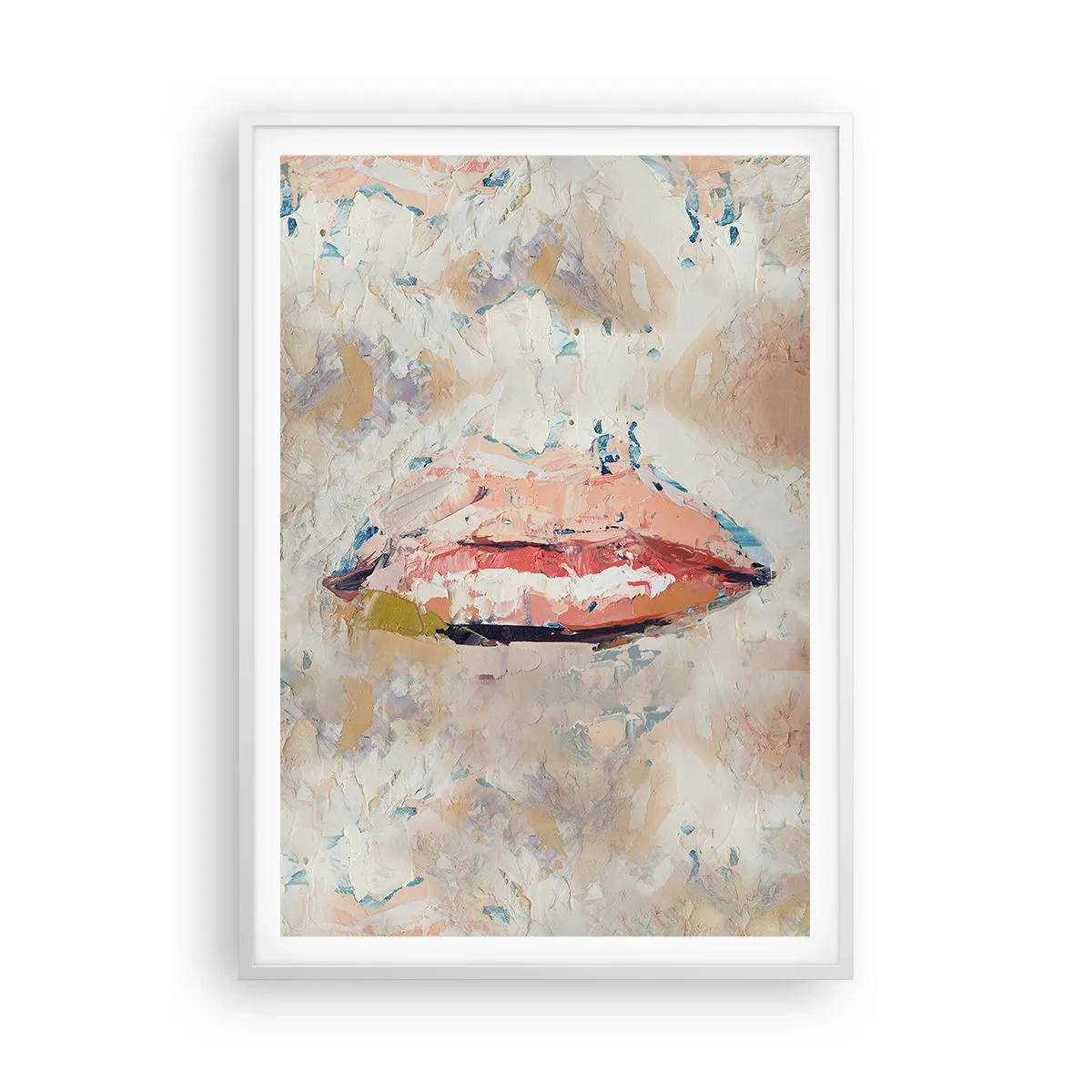 Affiche dans un cadre blanc - Poster - Éveil la pensée - 70x100 cm