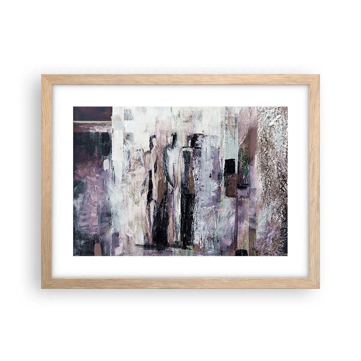 Affiche dans un chêne clair - Poster - Les trois mystérieux - 40x30 cm