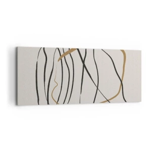 Impression sur toile - Image sur toile - Composition – danse en boucle - 100x40 cm