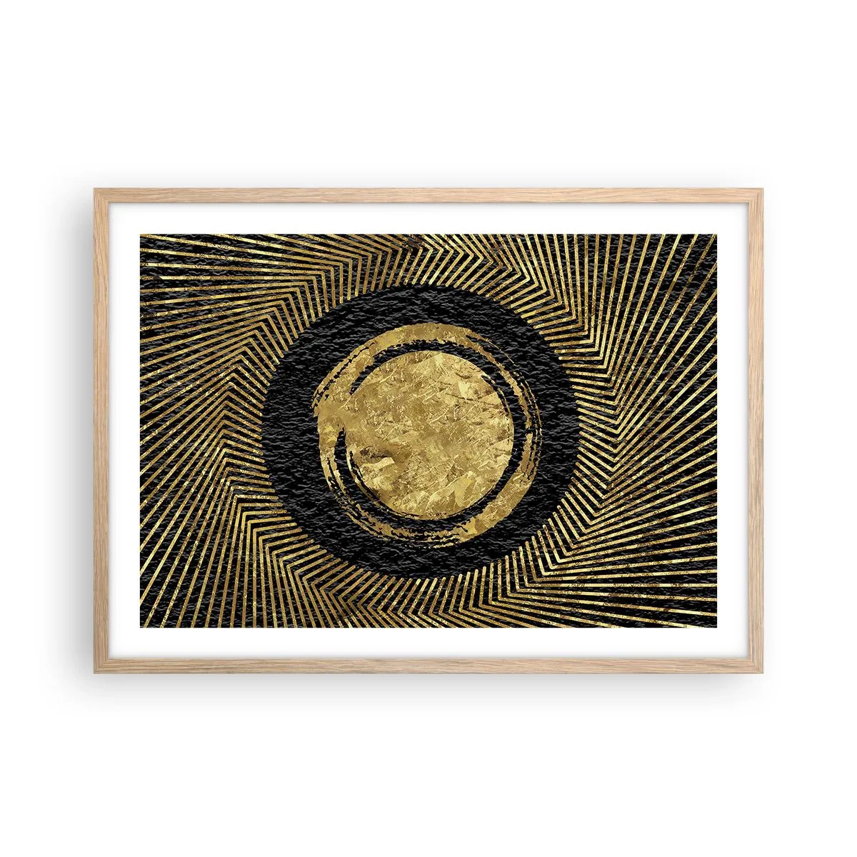 Affiche dans un chêne clair - Poster - Composition glamour - 70x50 cm