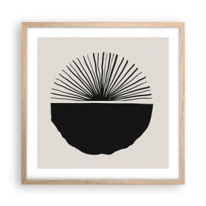 Affiche dans un chêne clair - Poster - Une gamme de possibilités - 50x50 cm