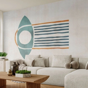 Papier Peint Autocollant Deluxe Sticker - Signes et rituels - Bohème, Œil, Minimalisme - 350x256 cm