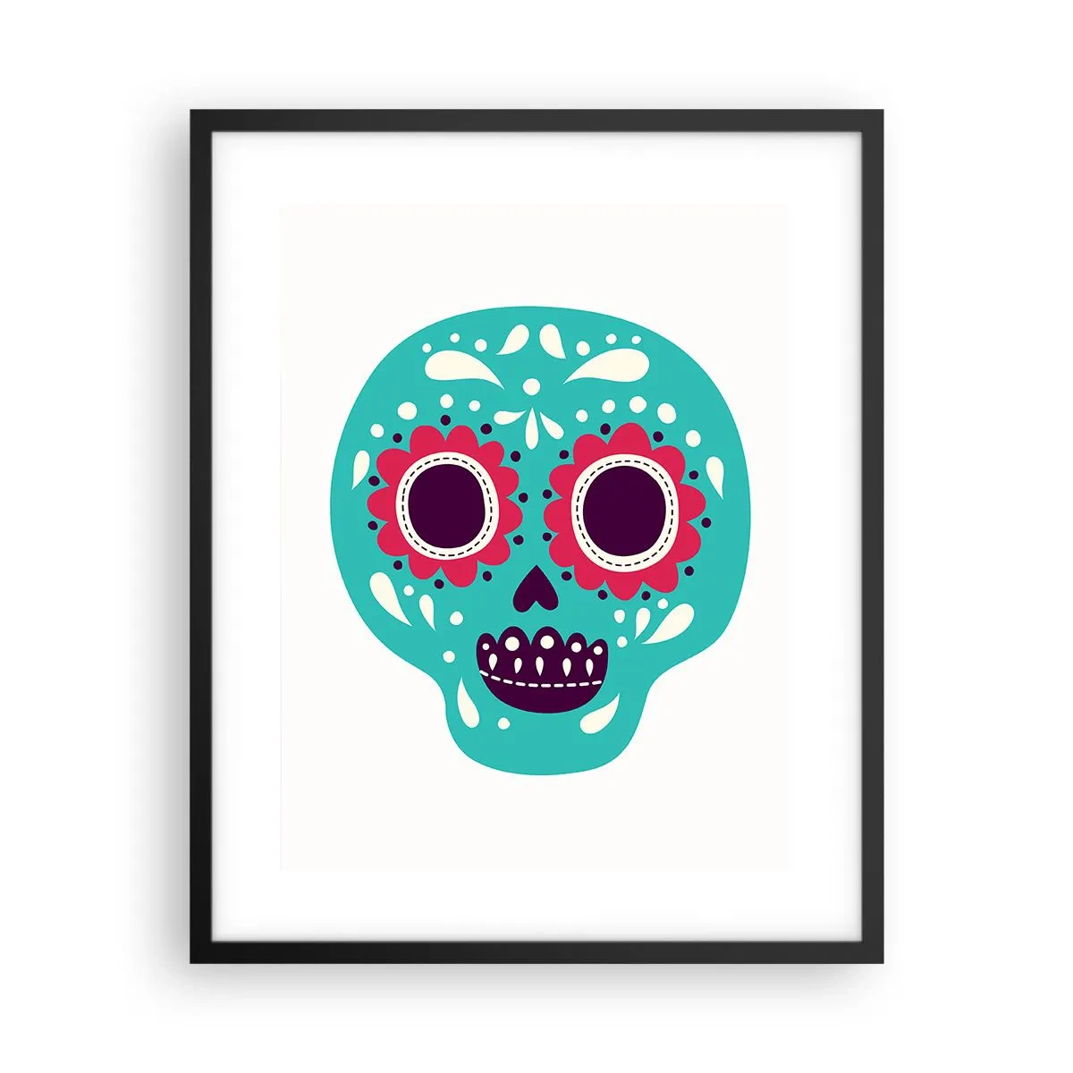 Affiche dans un cadre noir - Poster - La vie – du plaisir jusqu'à la mort - 40x50 cm