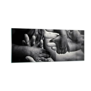 Impression sur verre - Image sur verre - Être humain - 100x40 cm