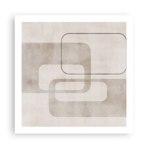 Affiche - Poster - Fugue géométrique - 60x60 cm