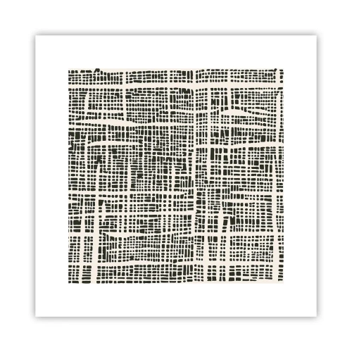 Affiche - Poster - Composition tissée - 30x30 cm