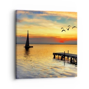 Impression sur toile - Image sur toile - Le soir revient - 30x30 cm