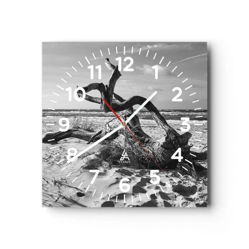 Horloge murale - Pendule murale - Sculpture marine - 40x40 cm