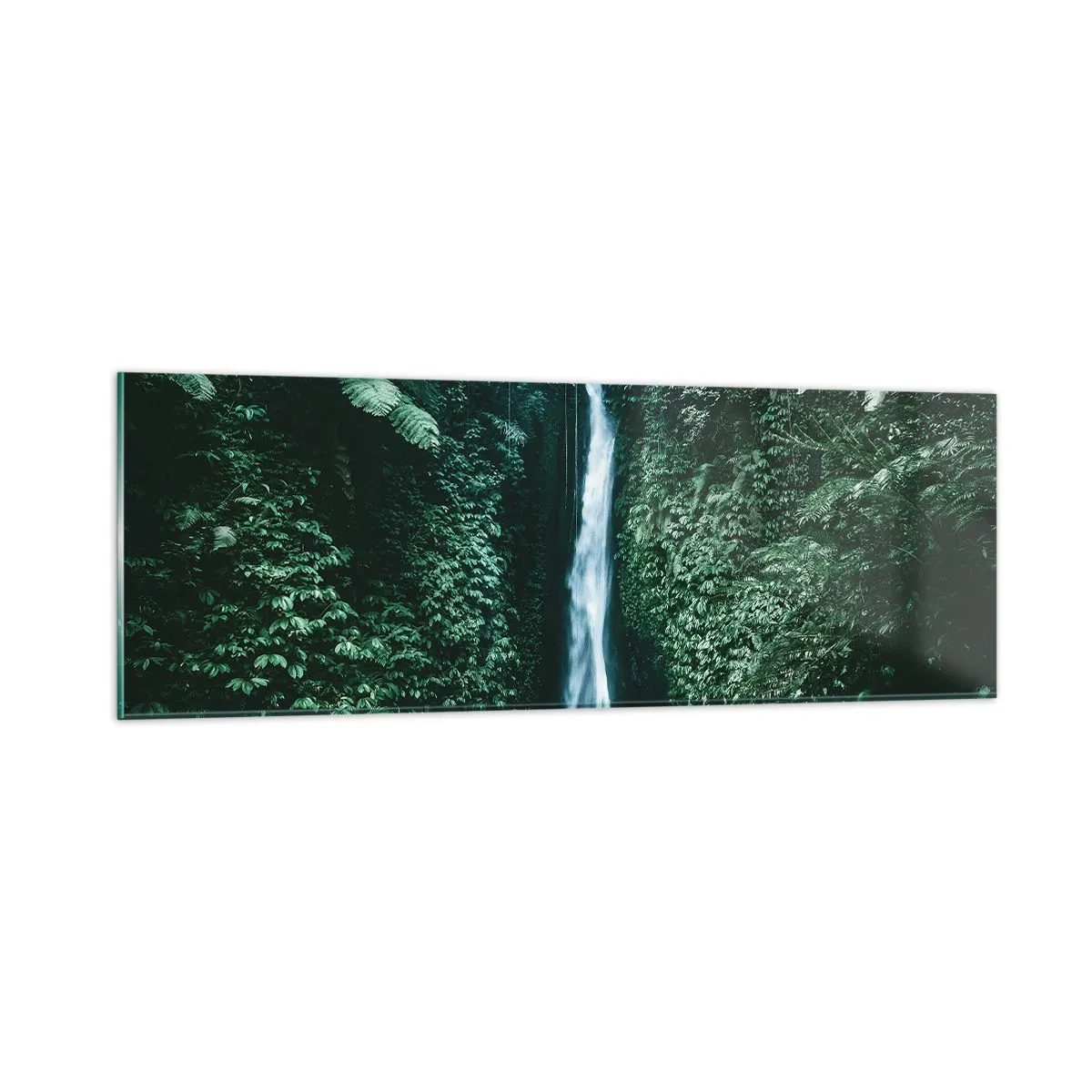 Impression sur verre - Image sur verre - Fontaine tropicale - 90x30 cm