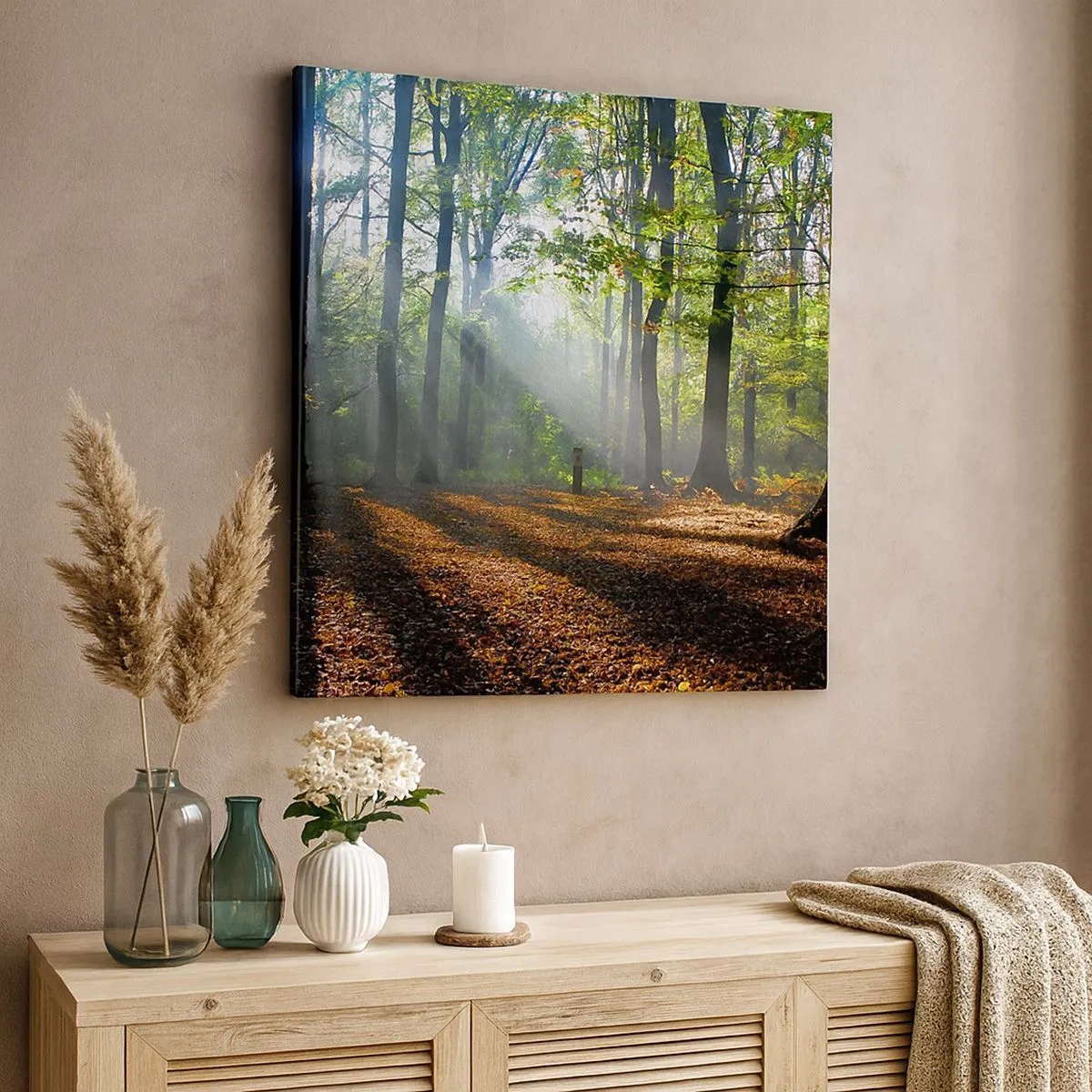 Impression sur toile - Image sur toile - Ombres et lumières - 30x30 cm