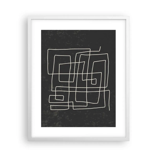 Affiche dans un cadre blanc - Poster - Pas aussi simple - 40x50 cm