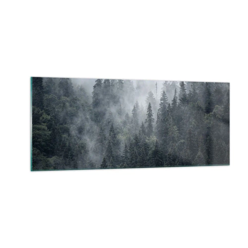 Impression sur verre - Image sur verre - Aube de la forêt - 100x40 cm