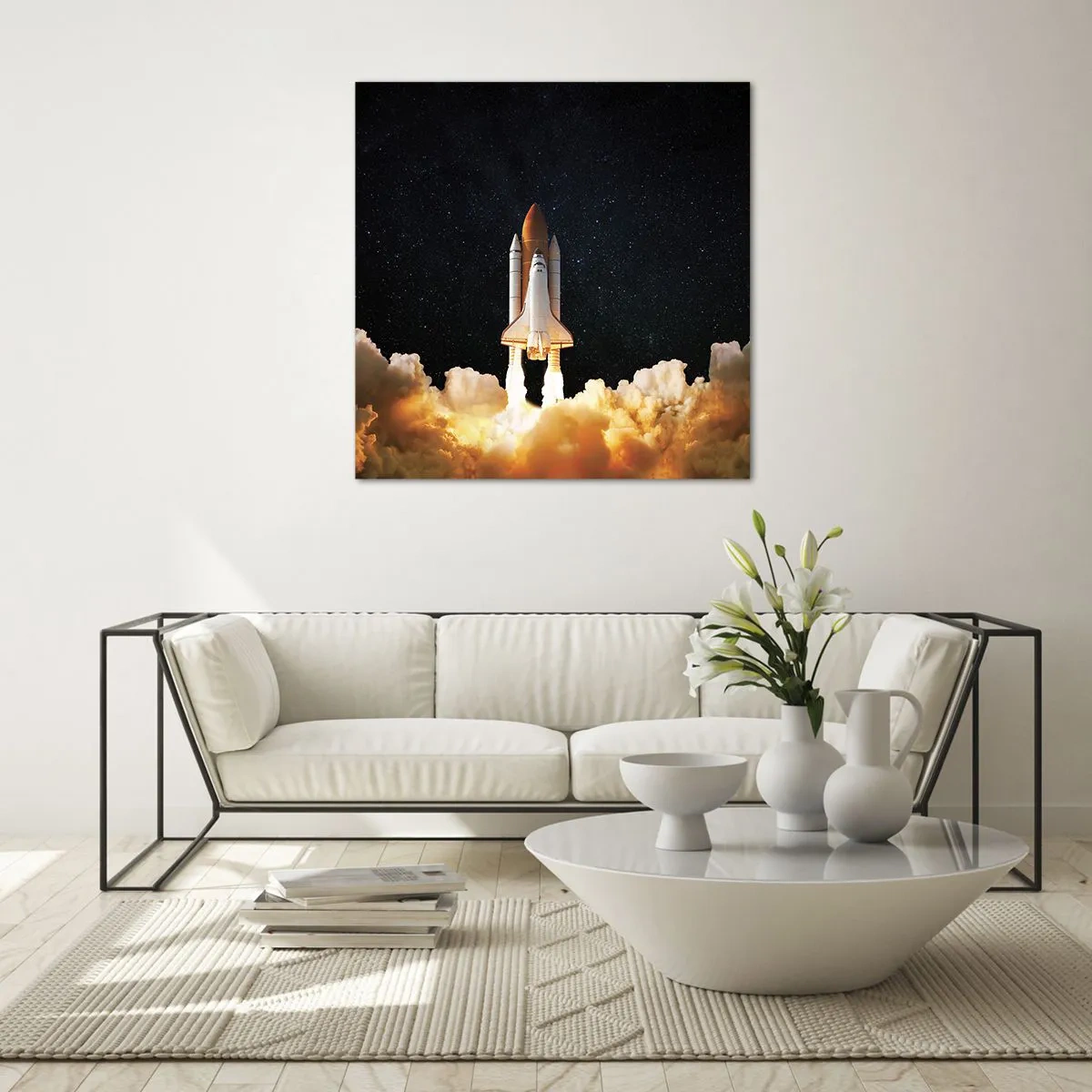 Impression sur verre - Image sur verre - Ad astra! - 30x30 cm