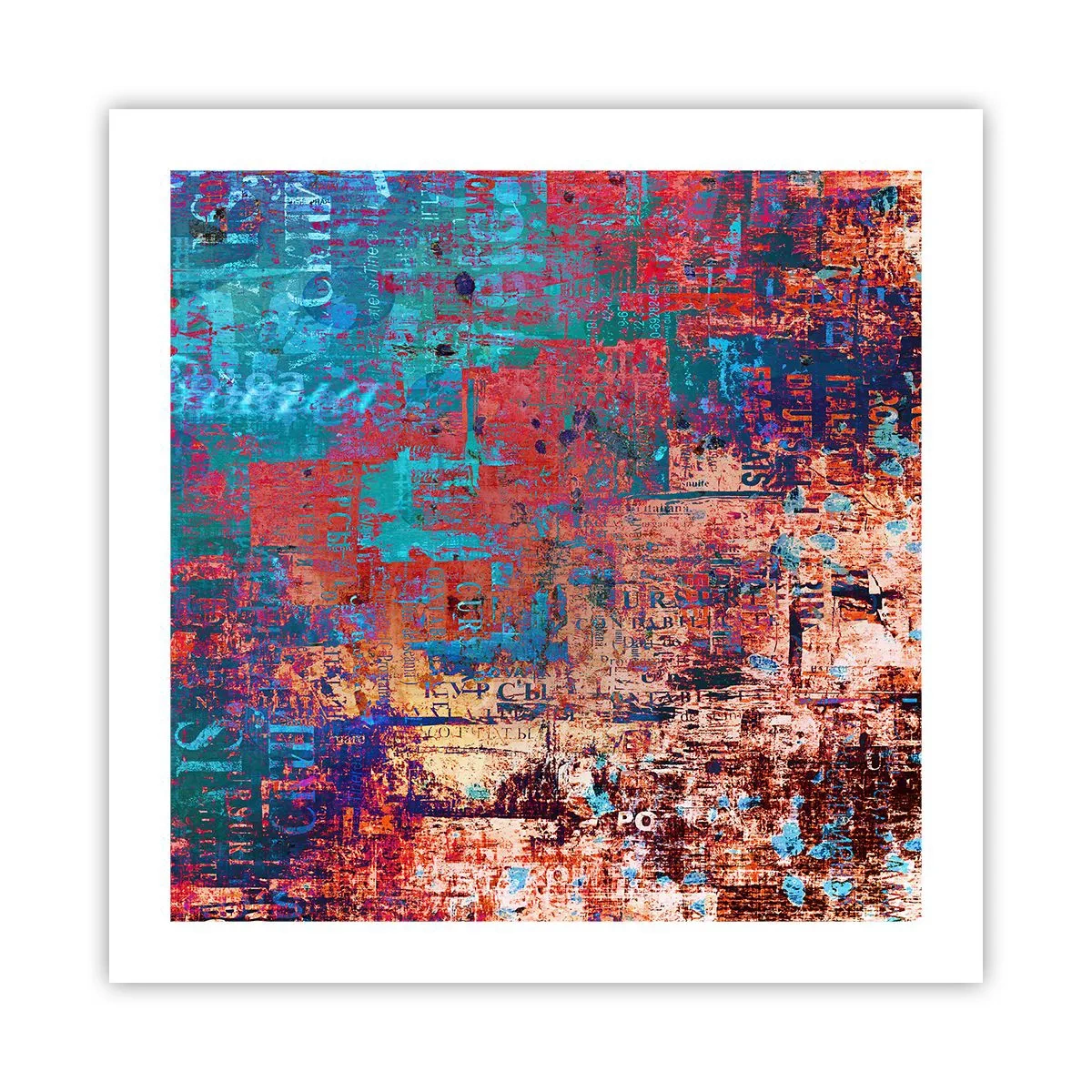Affiche - Poster - Mémoire et oubli - 50x50 cm