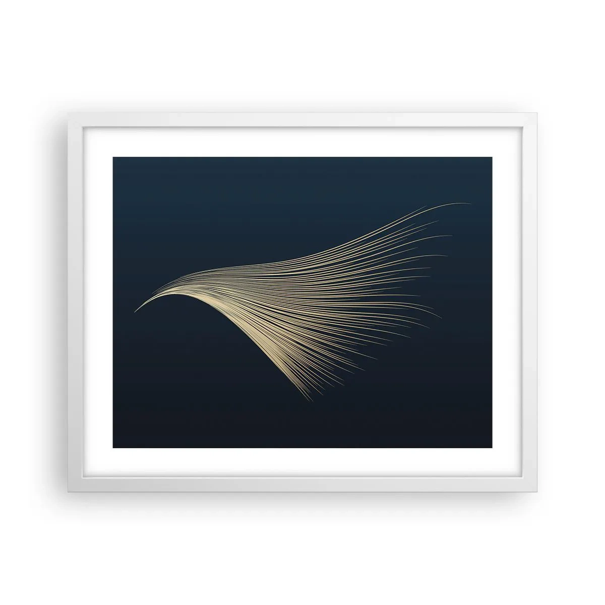Affiche dans un cadre blanc - Poster - Comme les cheveux d'un ange - 50x40 cm