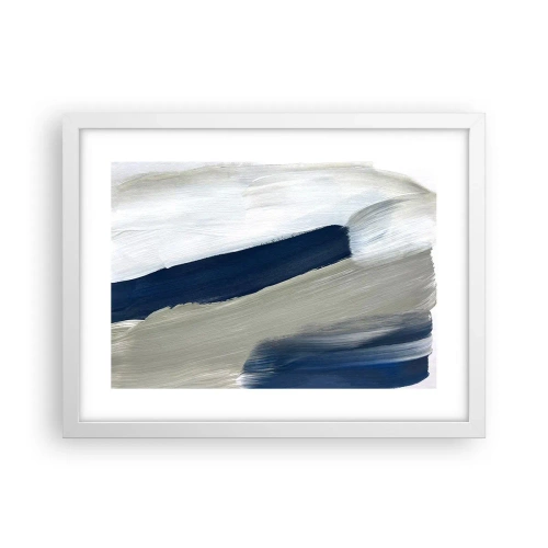 Affiche dans un cadre blanc - Poster - Rencontre avec la blancheur - 40x30 cm