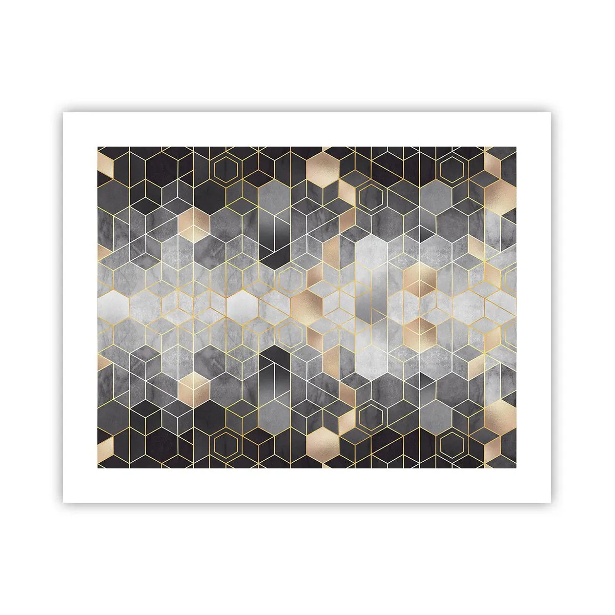 Affiche - Poster - Composition de diamants - 50x40 cm