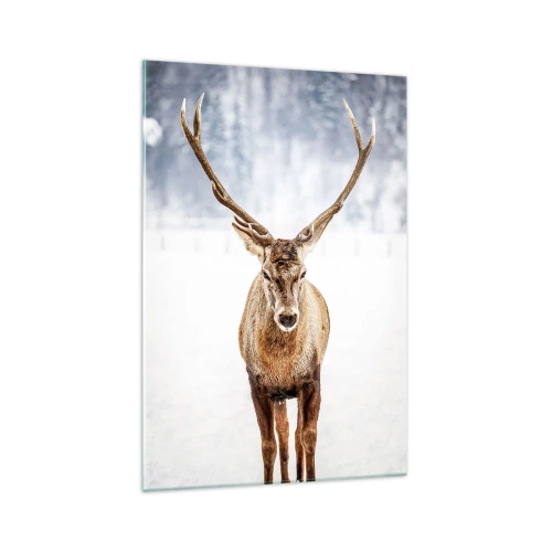 Impression sur verre - Image sur verre - Directement du brouillard enneigé - 70x100 cm