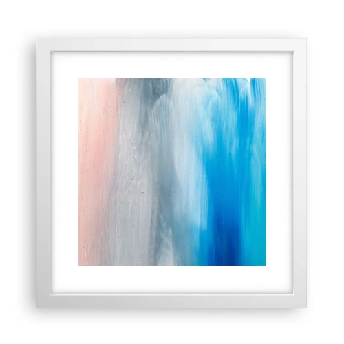 Affiche dans un cadre blanc - Poster - Éléments : air - 30x30 cm
