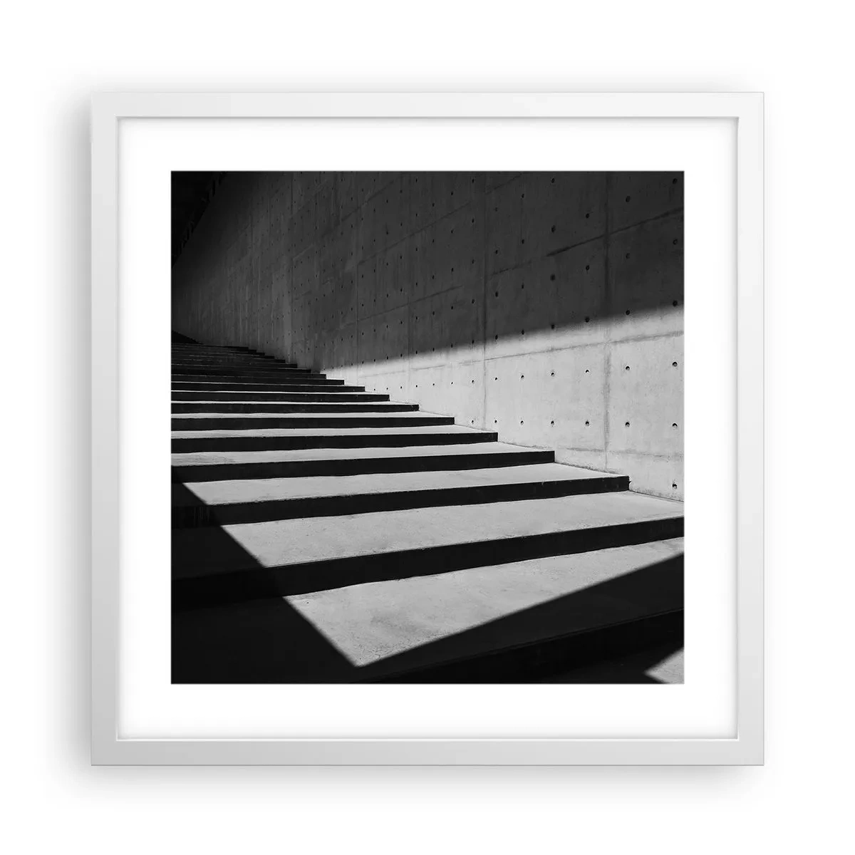Affiche dans un cadre blanc - Poster - La beauté brute du modernisme - 40x40 cm