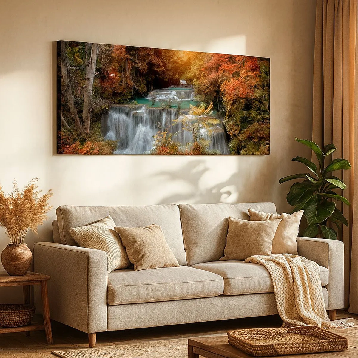 Impression sur toile - Image sur toile - Trésor caché de la forêt - 100x40 cm